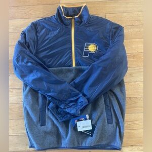 NWT Indiana Pacers G-lll 1/2 Advance Polar Fleece Pullover | Size M